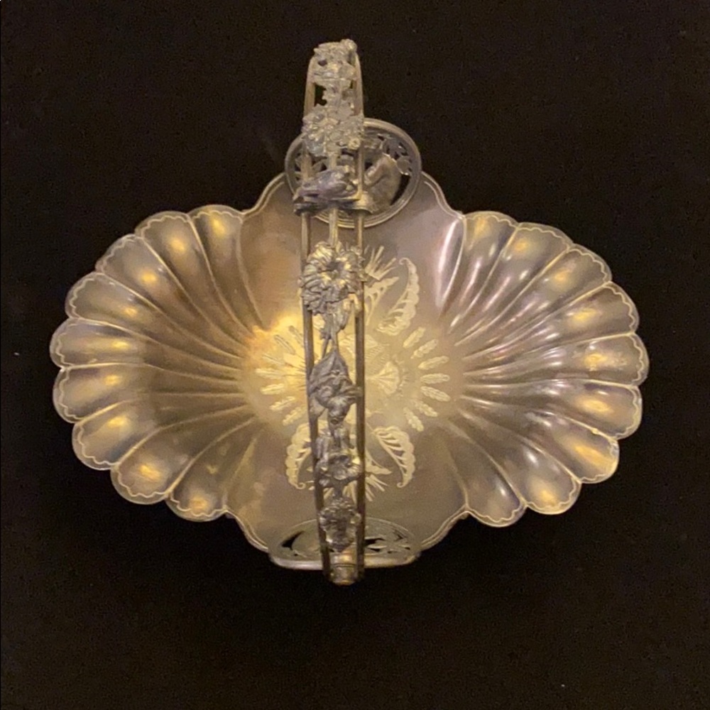 Antique Meriden Silver Plate Bride’s Basket